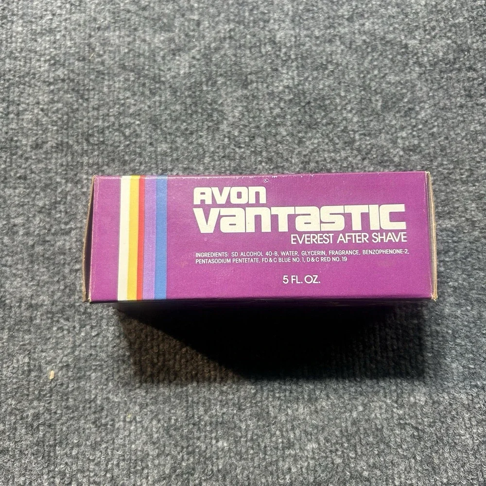 Vintage Avon Vantastic Everest After Shave 5 oz Empty Decanter Original Box